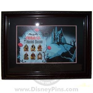 WDW - Friday the 13th at the Haunted Mansion - Framed Set (6 Pins)