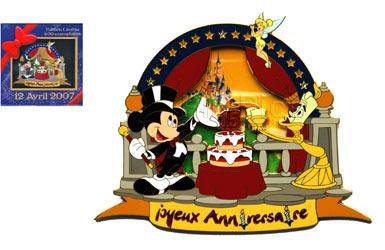 DLRP - 15th Anniversary - Jour J - Mickey, Lumiere & Tinker Bell (Jumbo)