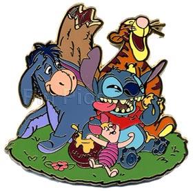 DS - Stitch as Winnie the Pooh with Tigger, Piglet and Eeyore - Foolin'