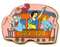 M&P - Snow White, Dumbo, Fairy Godmother & Cheshire Cat - Train - 3 Pin Series - 100 Years of Magic