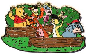 DS - Winnie the Pooh, Tigger, Eeyore, Piget, Rabbit, Kanga and Roo - Sailing