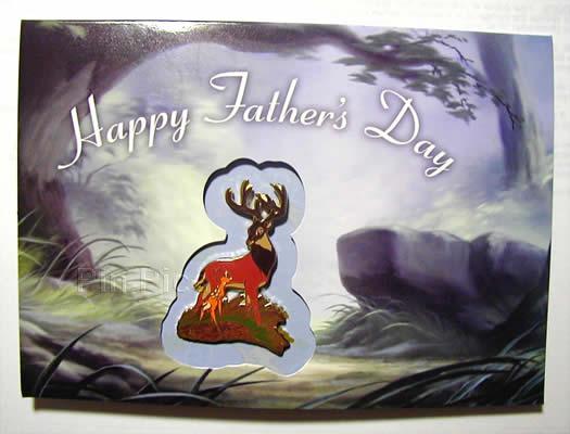 DLR - Cast Exclusive - Father's Day Card and Pin Set (Bambi)