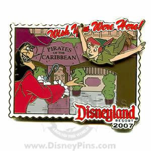 DLR - Wish You Were Here 2007 - Pirates Of The Caribbean (Peter Pan and Captain Hook) Artist Proof