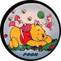 100 Acre Woods Series Buttons - Pooh & Piglet Dreaming