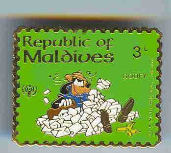 Republic of Maldives Goofy Stamp