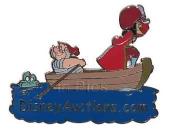 Disney Auctions - Captain Hook & Mr. Smee on DA Logo GWP (Silver Prototype)
