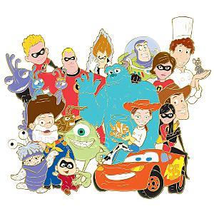 DS - Incredibles, Linguini, Remy, Lightning, Buzz, Woody, Jessie, Mike, Randall and Boo- Pixar - Group