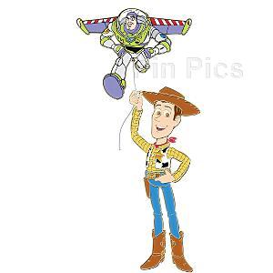 DS - Sheriff Woody with Buzz Lightyear Balloon