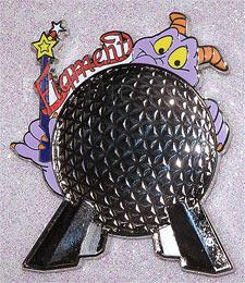 WDW - Where Dreams HapPIN - Disney Pin Celebration 2007 - Figment World Framed Set - Figment's Epcot Only