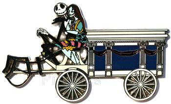 DLR - Cast Exclusive Pin of the Month (October 2007) Jack & Sally Haunted Mansion Hearse