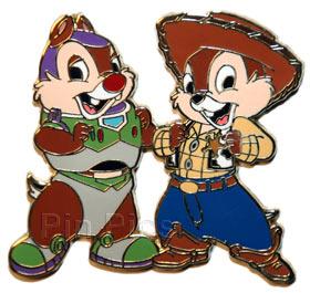 DS - Chip and Dale as Buzz and Woody - Halloween Dress Up