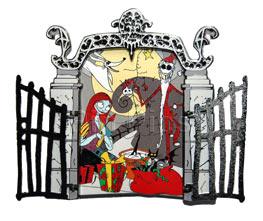DSF - Jack Skellington, Sally & Zero - Hinged Cemetery Gate