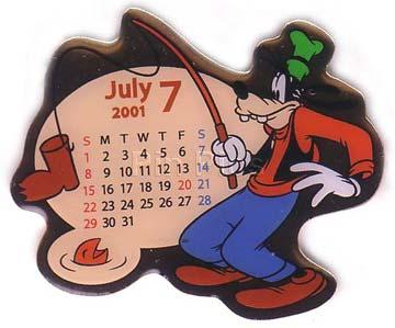TDR - Goofy - July - Calendar 2001 - TDL