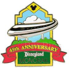 DLR - 45th Anniversary (Monorail) 3D (Artist Proof of Pin #30297)