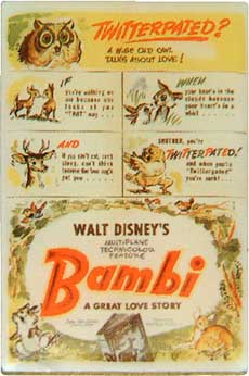 DLR - 75th Anniversary One Sheet Framed Set (Bambi)