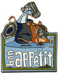 DLRP - Ratatouille - 4 Pin Set (''Bon Appetit'' Only)