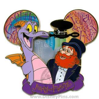 WDW - Figment and Dreamfinder - Mouse Ears - Jumbo Pin