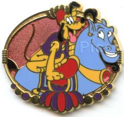 HKDL - Pluto as Aladdin - Disney Carousel - Tin - Mystery