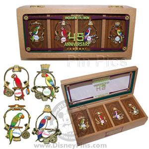 DLR - Tiki Room Birds - Tiki Room 45th Anniversary - 4-Pin Boxed Set