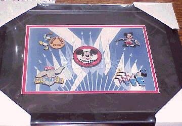 Mickey Mouse Club 5 pin framed set