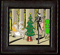 DS - Jack Skellington and Zero - Artist Proof - Holiday Doors - Elisabete Gomes - Gold