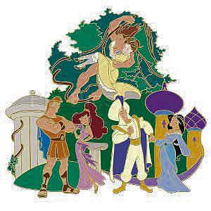 DS - AP - Hercules, Megara, Tarzan, Jane, Aladdin and Jasmine - Heroes and Girls - Black