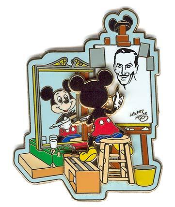 Walt Disney & Mickey Mouse - Self Portrait