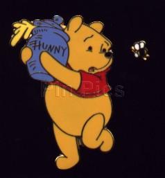 JDS - Pooh  & Honey Bee - Protecting a Hunny Pot - 2 Pin Set