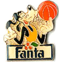 Fanta Sponsor pin - Goofy playing basketball