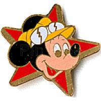 Mickey 's head on a Red Star