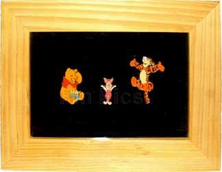 Japan - Pooh, Piglet & Tigger - Winnie the Pooh & Friends - 3 Pin Frame Set