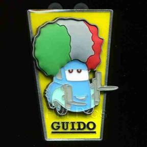 DS - Cars - Guido with Italian Flag Wig