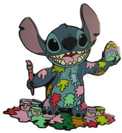 DS - Stitch - Artist Proof - Paint Splatter - Easter - Silver