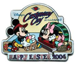 DCL Castaway Cay Bahamas - Happy Easter 2004 (Mickey & Minnie) (ARTIST PROOF)