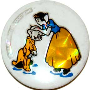 Button: Snow White & Dopey Button Pin