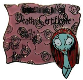 WDI - Haunted Mansion Holiday Death Certificate - Sally