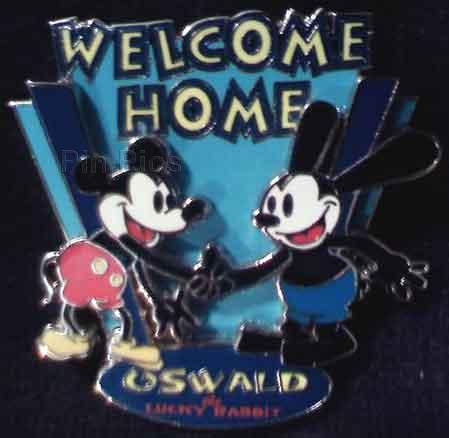 Welcome Home Oswald the Lucky Rabbit (Oswald and Mickey) Pre-Production / Prototype - Signed by Artist