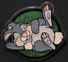 DS - Thumper Laughing on Green Glitter Background