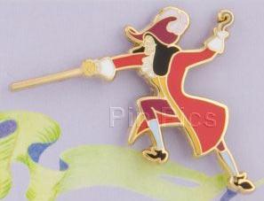 DS - Disney Shopping 3-Pc. Peter Pan Pin & Card Set (Captain Hook Only)