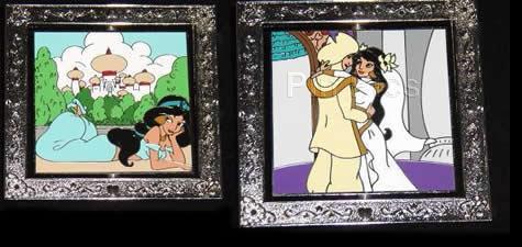 DS - Jasmine and Aladdin - Artist Proof - Wedding - Silver