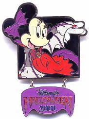TDR - Minnie Mouse - Vampire Bat - Halloween 2001 - Dangle - TDL