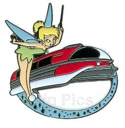 WDW - The Museum of Pin-tiquities - Disney Pin Celebration 2009 - Monorail Tinker Bell