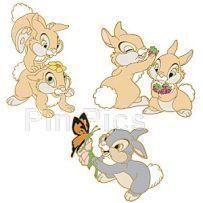 DS - Disney Shopping - Thumper & Family Pins (Jumbo - Set of 3)