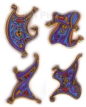 TDR - Magic Carpet - Aladdin - Mini 4 Pin Set - TDS