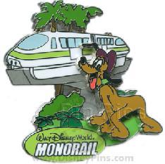 WDW - Walt Disney World Resort Monorail - Pluto with Green Monorail