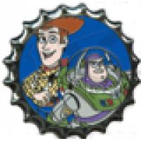 WDW - Buzz Lightyear and Woody - Toy Story - Bottle Cap - Mystery