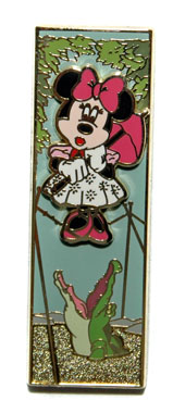 WDI - Haunted Mansion - Stretching Room Portrait - Minnie as Parasol Lady on tight rope