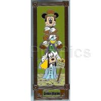 Haunted Mansion - Characters in Stretching Room - Mickey, Donald & Goofy in Quicksand