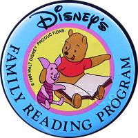 Button - Disney's Family Reading Program - Pooh and Piglet (Button)