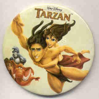 Tarzan plastic button